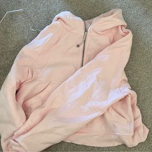 LULULEMON STRAWBERRY MILKSHAKE HALF ZIP SCUBA